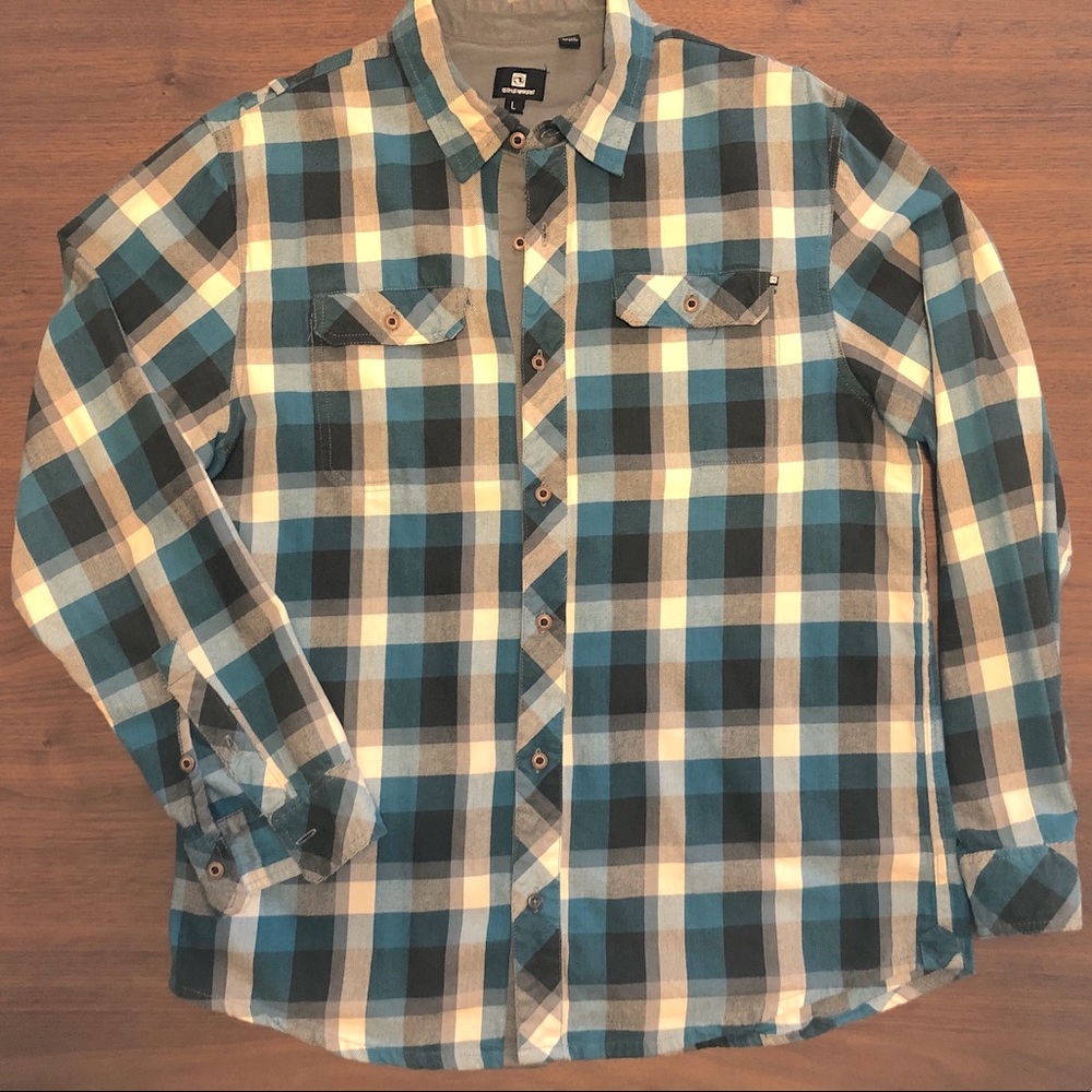 Ocean Current Buttondown Soft Flannel - image 1